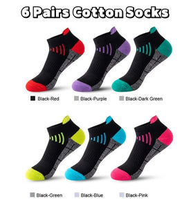 6 Pairs Men's  Ankle Socks, Anti Odor & Sweat Absorption Breathable Cotton Low Cut Socks Mens Sport Socks for Outdoor Running Cycling Hiking Wearing All Seasons Wearing