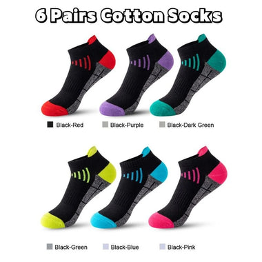 6 Pairs Men's  Ankle Socks, Anti Odor & Sweat Absorption Breathable Cotton Low Cut Socks Mens Sport Socks for Outdoor Running Cycling Hiking Wearing All Seasons Wearing