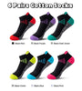 6 Pairs Men's  Ankle Socks, Anti Odor & Sweat Absorption Breathable Cotton Low Cut Socks Mens Sport Socks for Outdoor Running Cycling Hiking Wearing All Seasons Wearing