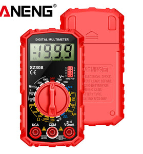 ANENG Professional Digital Multimeter High Precision AC/DC Voltage Current Resistance Tester with Low Battery Indication ABS Material Ideal for Electrician Maintenance Tasks