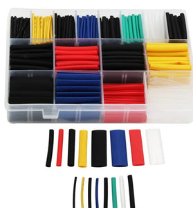 580PCS Heat Shrink Tube Thermoresistant Heat-shrink Tubing Wrapping Kit Electrical Connection Wire Cable Insulation Sleeving