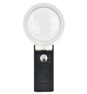 25X Magnifying Lens Handheld Eye-Loupe Magnifier for Coins Stamps Jewelry LED Illuminated Foldable Magnifying Glass Magnifier