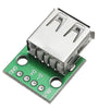 USB 2.0 Female Head Socket To DIP 2.54mm Pin 4P Adapter Board