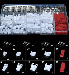 JST 840Pcs SYP PH 2.0mm Pin Connector Kit Plug and Play Male Female Housing Terminals for PCB RC LED DIY Projects