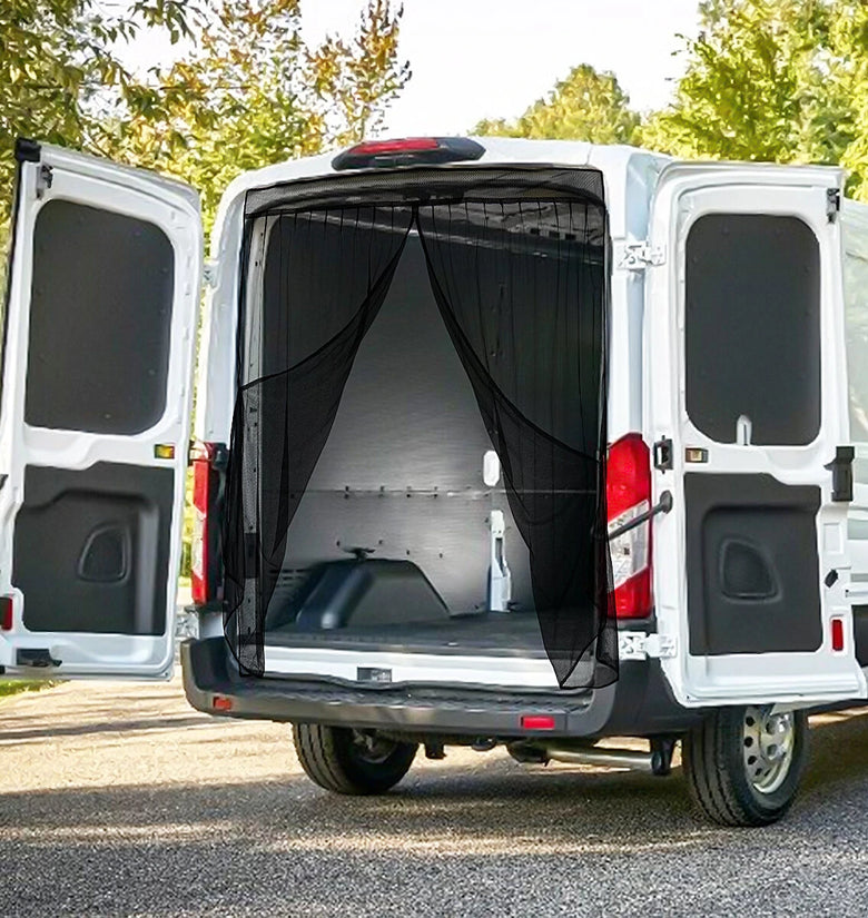 Magnetic Screen Back Anti-mosquito Door Flyscreen Mesh Ventilation Sunshade Fly Curtain Net For Van Campervan