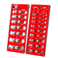 Twist-On Metal Nut & Bolt Thread Checker Set 21 Inch & 17 Metric Sizes Easy Sorting & Identification Gauge for Nuts and Bolts