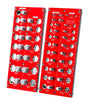 Twist-On Metal Nut & Bolt Thread Checker Set 21 Inch & 17 Metric Sizes Easy Sorting & Identification Gauge for Nuts and Bolts