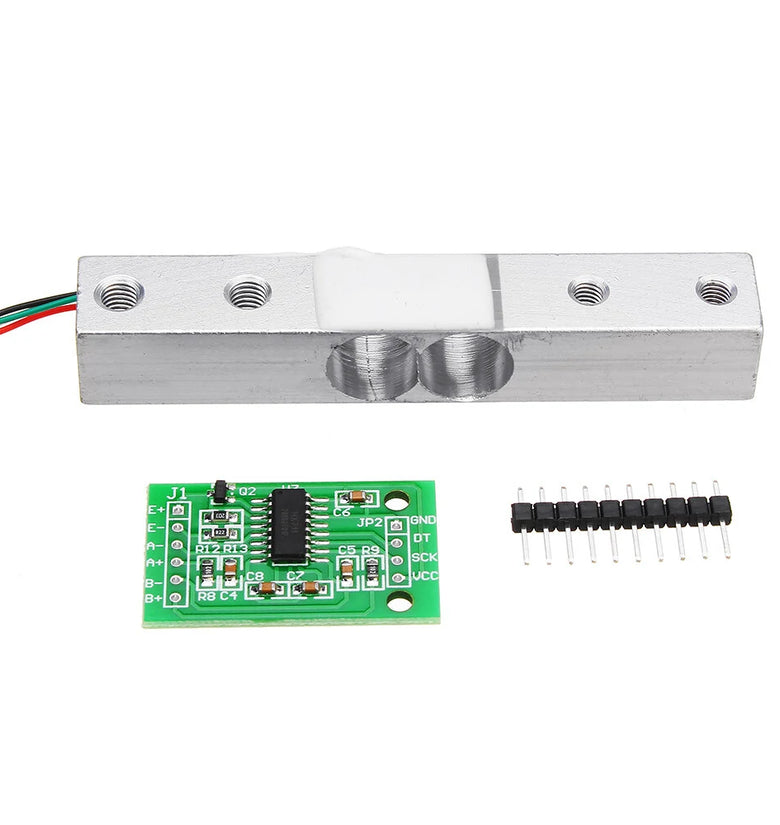 HX711 24bit AD Module + 1kg Aluminum Alloy Scale Weighing Sensor Switch Load Cell Kit