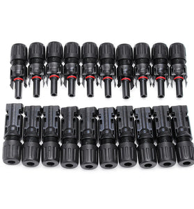 10Pairs MC4 Connector Male And Female MC4 Solar Panel Connector 30A 1000V For PV Cable 2.5/4/6mm Solar Panel Connect