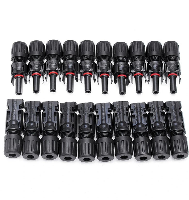 10Pairs MC4 Connector Male And Female MC4 Solar Panel Connector 30A 1000V For PV Cable 2.5/4/6mm Solar Panel Connect
