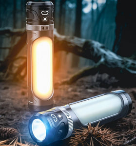 1000LM LED+COB Ultra-Bright Camping Light USB Rechargeable Waterproof Portable Tent Ambient Light with  Emergency Outdoor Magnetic Work Lamp