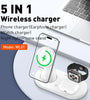 LDNIO WL01 25.5W Magnetic Wireless Charger Fast Wireless Charging Stand with Night Light Function for Smart Phones for iPhone 16 15 Pro 14 13 12 Pro Max for Huawei Mate XT for Samsung Galaxy Z Flip6 for Airpods for Apple Watch