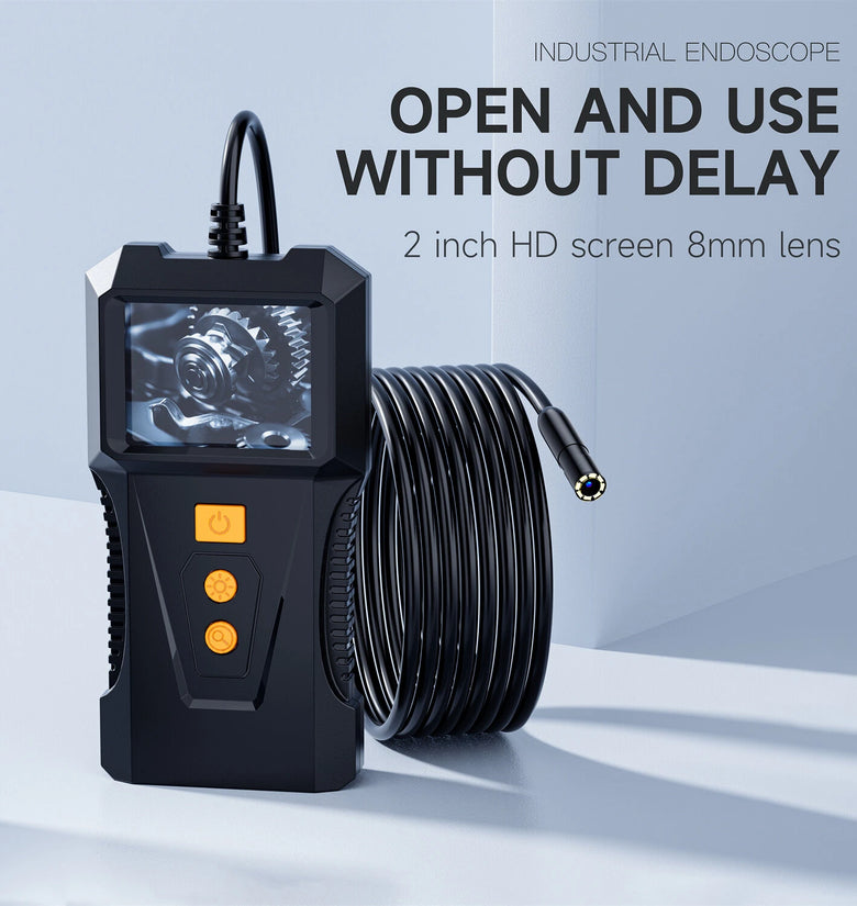 P230 Visual Endoscope 2.0-Inch LCD Screen 1080p Waterproof IP67 Camera 4.3-Level LED 2M/5M/10M/15M/20M Tube Lengths