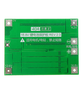 3Pcs 4S 40A Li-ion Lithium Battery 18650 Charger PCB BMS Protection Board with Balance For Drill Motor 14.8V 16.8V Lipo Cell Module