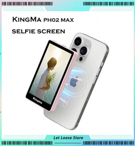 KingMa PH02 Max Magnetic Selfie Live Streaming Vlog Display Screen 2.4G Wireless Connect Suitable for iPhone