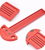 T-Square Ruler Aluminum Alloy Anodized Finish 1/32 Inch/1MM Precision Hole Spacing Ergonomic Design for Craftsman
