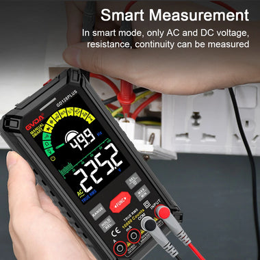 GVDA 128PLUS Smart Digital Multimeter 9999 counts LCD Color Display DC AC Voltage Current True RMS Multimetro Rechargeable Multitester