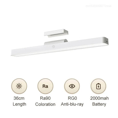 Xiaomi Mijia Reading Magnetic Lamp 2000mAh Rechargeable LED Light RG0 Anti-Blue Table Lamp Night Light Kitchen Cabinet Lights