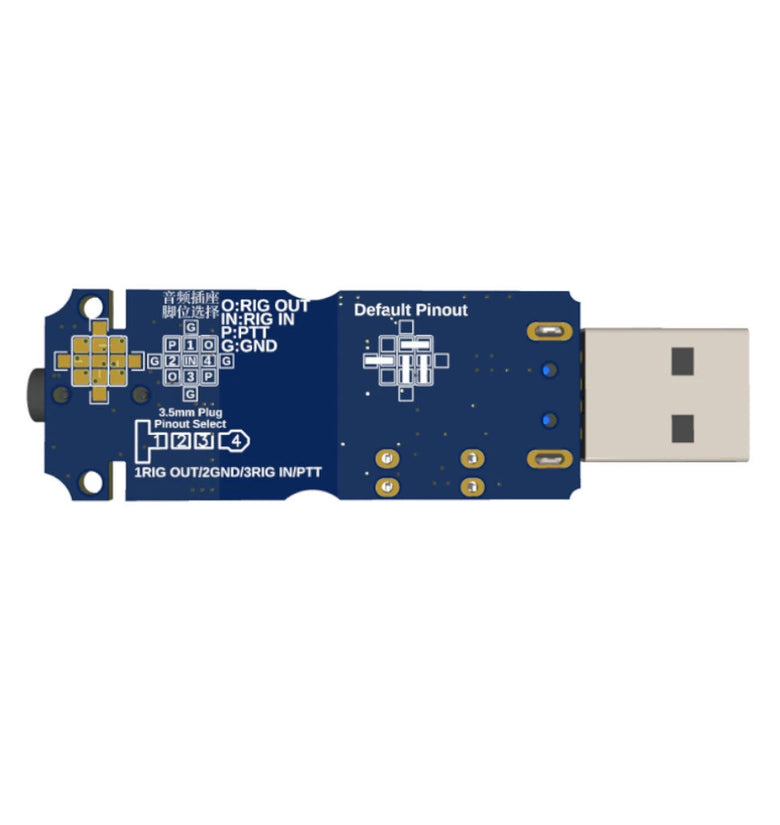 AUDIO2RIG Amateur Radio USB Sound Card Connector for KENWOOD/YAESU/ICOM Business Radio Supports VOX/PTT Control