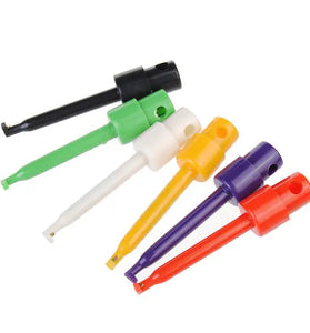 DANIU 6Pcs Multimeter Lead Wire Kit SMD IC Hook Test Clip Probes Cable