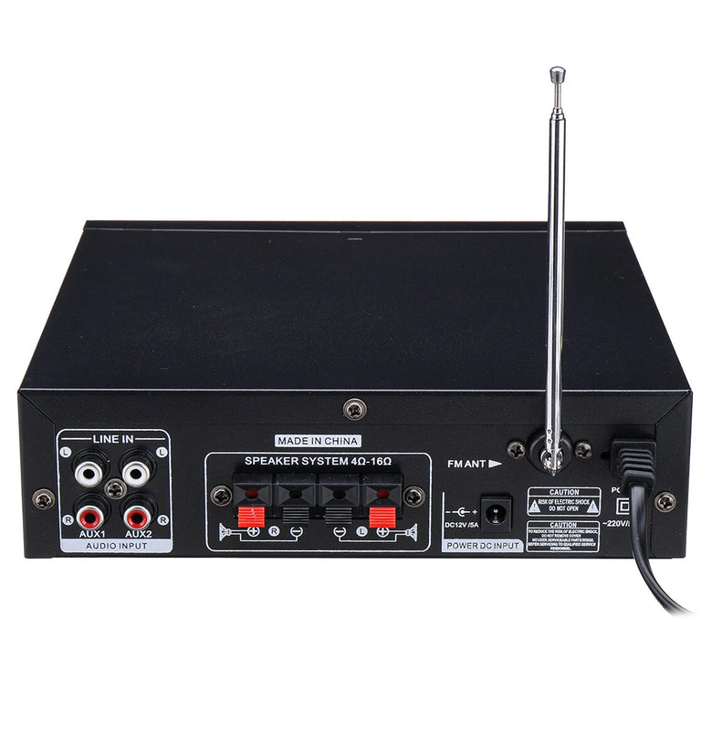 BT310A Home Amplifier HiFi USB FM Radio Car Audio BT5.0 Amplifiers Subwoofer Theater Sound System with Remote Control