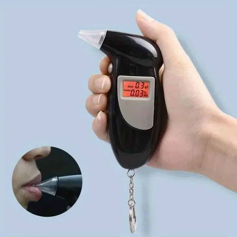 Portable LED Digital Display Alcohol Tester Accurately Test LCD Backlight Display Sound Alert 0.1 Accuracy Alcohol Tester