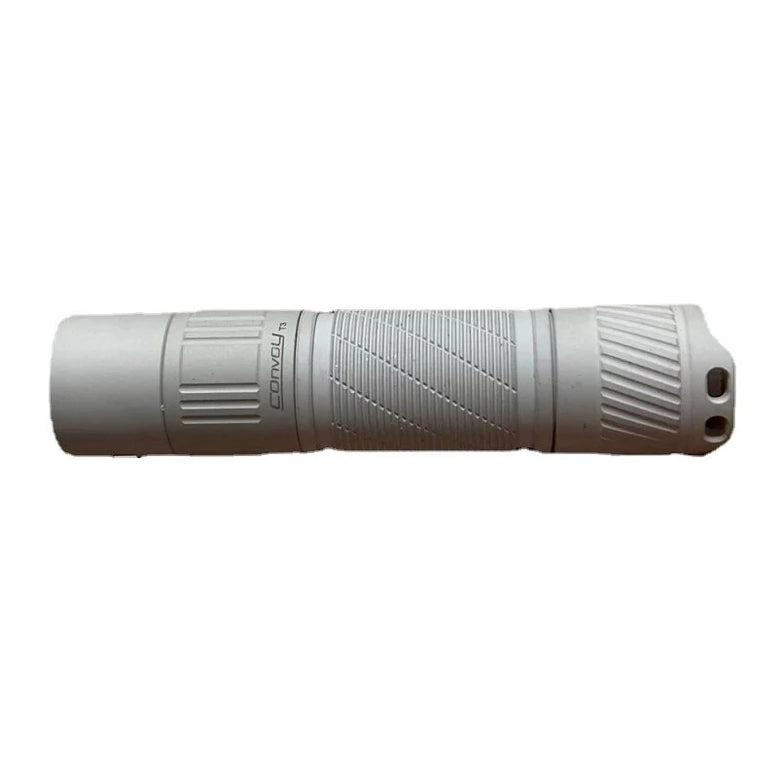 MAO Convoy S2+ 519A LED High CRI 18650 Flashlight Orange Peel Flooding Light 12 Groups Modes Compact LED Torch