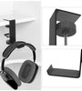 Metal Headphone Holder Hook Stand Under Desk Headset Bracket Headset Hanger with Ajustable Clamp Universal