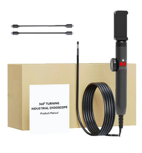 LAFOCH Two Way 360 Rotating Endoscope Camera 1080P High Resolution IP67 Waterproof Probe 8 LED Lights for Android iOS Devices