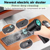 51000RPM Rechargeable Cordless Handheld Dust Blower with Computer Keyboard Cleaner Brush Portable Electric Compressed Air Duster Keyboard Electronics Cleaner Dust Blower