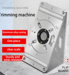 Aluminum Alloy Router Tablet Insert Plate for Woodworking Benches for Trim Routers Wood Trimming Milling Tools with Accessories