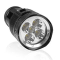 BIKIGHT High Brightness Diving 4 Modes Super Brigh Flashlight Professional Aluminum Scuba Lantern 200M IPX8 Waterproof 5*T40 LED Underwater Torches