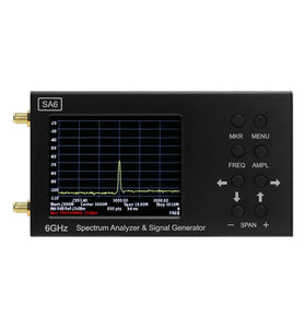 HAMGEEK SSA6G 35MHz-6200MHz RF Spectrum Analyzer RF Multimeter Spectrum Explorer with Touch Screen