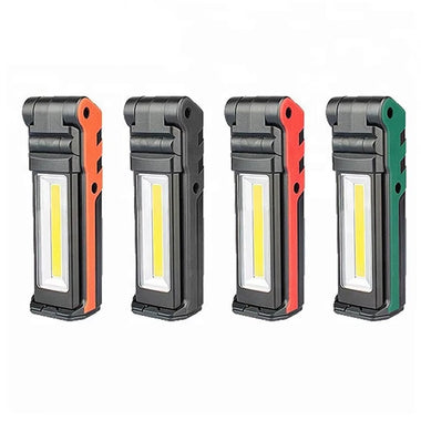 Bikight Adjustable Bright Magnetic LED Work Light for Car Repair USB Foldable Dimming COB Flashlight Lamps