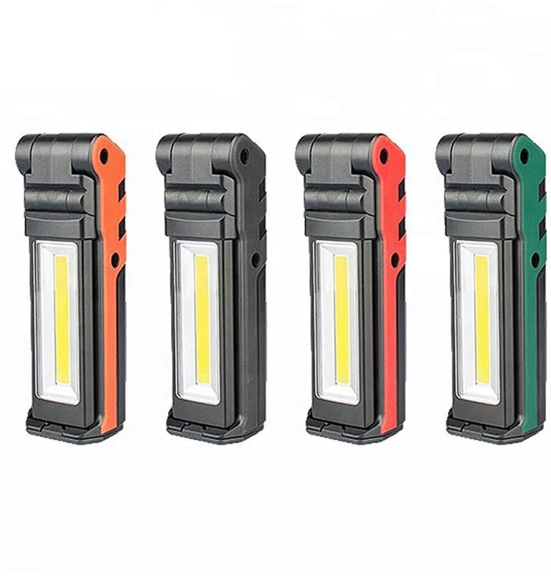 Bikight Adjustable Bright Magnetic LED Work Light for Car Repair USB Foldable Dimming COB Flashlight Lamps