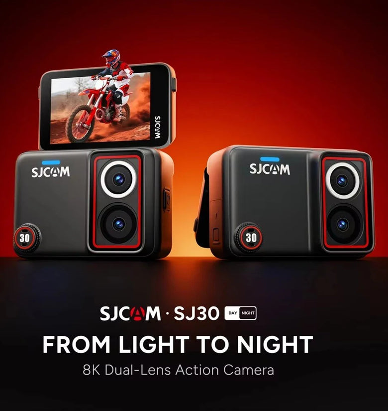 SJCAM SJ30 8K Dual Lens Action Camera Flip Touch Screen 20FPS Ultra HD Night Shooting Travel Vlog Camera Dashcam