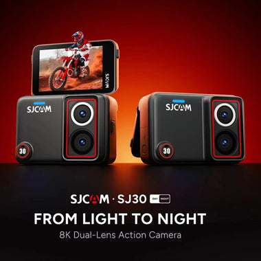 SJCAM SJ30 8K Dual Lens Action Camera Flip Touch Screen 20FPS Ultra HD Night Shooting Travel Vlog Camera Dashcam