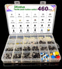 460PCS Tact Switch Push Button Switch Micro Switch For Car Remot/TV/Toys/Home Use Button Caps Kit