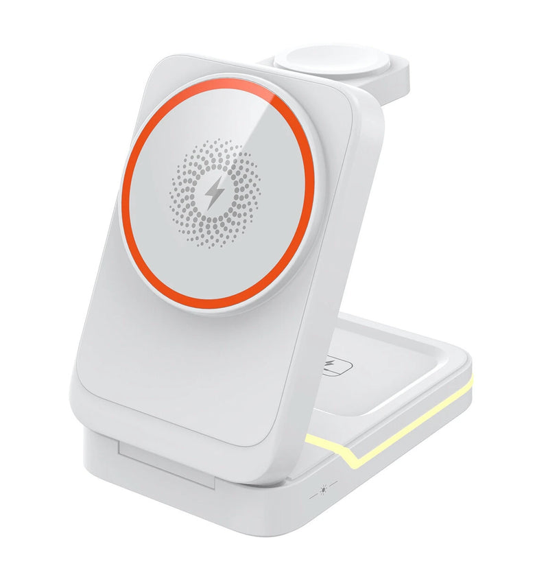 Z-33 15W 3-in-1 Wireless Charger Fast Wireless Charging Station for Smart Phones for iPhone 16 16 Pro 15 14 13 Pro Max for Huawei Mate XT for Xiaomi 15pro for iPhone Apple Watch for Airpods Pro