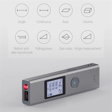ATuMan LS-P 40m Laser Rangefinder Micro usb port Mini Distance Meter Measuring Tools Portable Rechargeable Digital Laser Meter