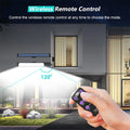 Elfeland Outdoor Split LED Solar Light Waterproof Motion Sensor 7 Lighting Modes With Remote Control 3 Meter Cable for Landscape Patio Garden Lighting