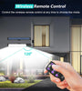 Elfeland Outdoor Split LED Solar Light Waterproof Motion Sensor 7 Lighting Modes With Remote Control 3 Meter Cable for Landscape Patio Garden Lighting