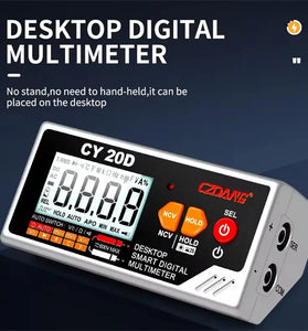 CZDANG High-Precision Digital Multimeter USB Rechargeable Large LCD Display Accurate Measurements Ideal for Electrical Troubleshooting and Maintenance