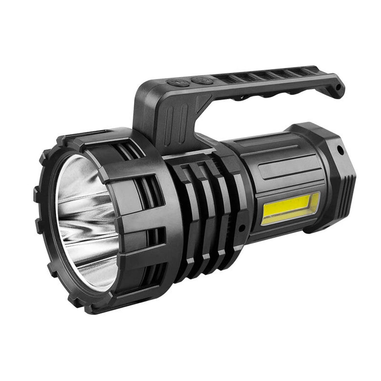 LED Brightest Power Charger Rechargeable Built-in Batter Flashlight Search high Light Rechargeable Light