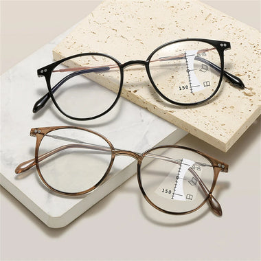 Progressive Multifocal Anti-blue Light Reading Glasses HD Lightweight Fashion Presbyopia Glasses
