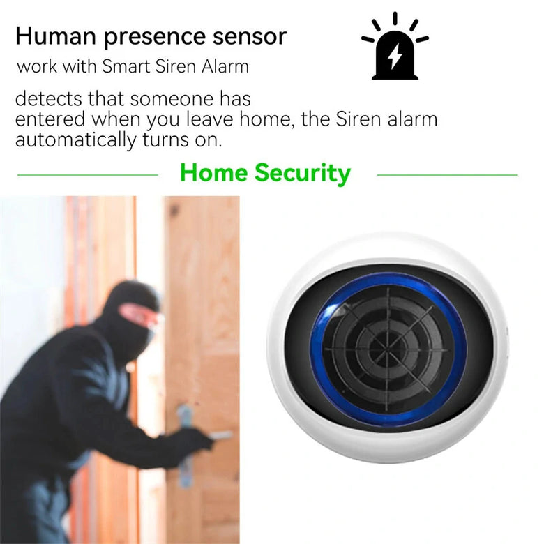 Tuya Zigbe Intelligent Radar Radar Wave Human Presence Sensor 5.8G Millimeter Wave Sense Probe Induction Detector Smart Linkage