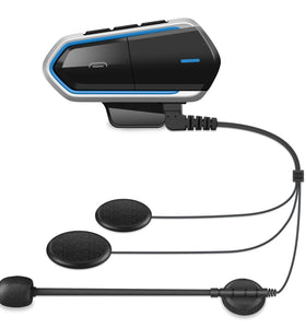 QTB35 Motorcycle Bluetooth Helmet Headset Wireless Music Headphone Over-ear Stereo Headset V5.0 Waterproof