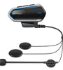 QTB35 Motorcycle Bluetooth Helmet Headset Wireless Music Headphone Over-ear Stereo Headset V5.0 Waterproof