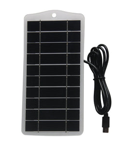 5V 2.5W Solar Panel Charger Monocrystalline Silicon USB Type-C High Efficiency Waterproof Portable Solar Charger for Phones Power Banks Lights Outdoor Use