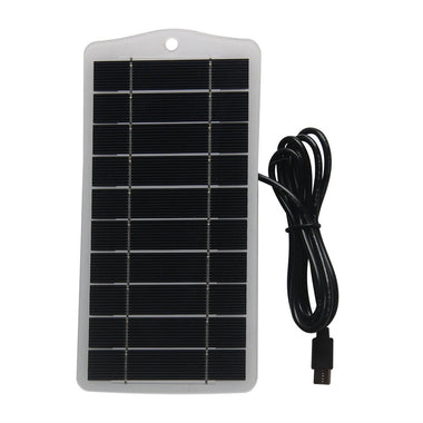 5V 2.5W Solar Panel Charger Monocrystalline Silicon USB Type-C High Efficiency Waterproof Portable Solar Charger for Phones Power Banks Lights Outdoor Use
